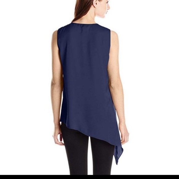 BCBGMaxazria royal blue asymmetric tunic. S - Picture 3 of 4